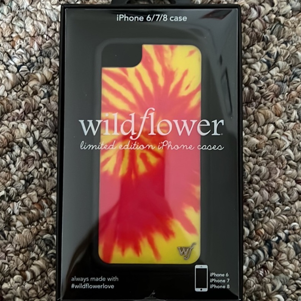 tie dye wildflower iphone 6/7/8 case